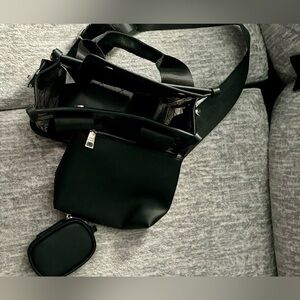 Black & Clear Steve Madden Bag
